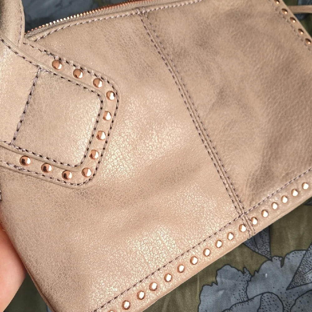 Hobo Metallic Leather Studded Clutch - Picture 2 of 6